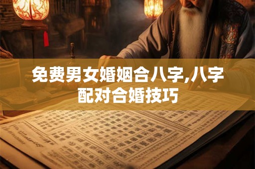 免费男女婚姻合八字,八字配对合婚技巧 免费男女婚姻合八字,八字配对合婚技巧