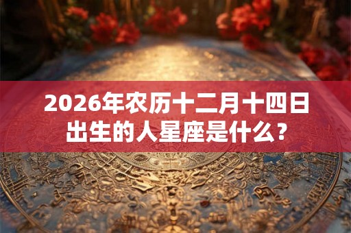 2026年农历十二月十四日出生的人星座是什么? 2026年农历十二月十四日出生的人星座是什么?