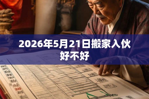 2026年5月21日搬家入伙好不好 2026年5月21日搬家入伙好不好