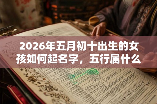 2026年五月初十出生的女孩如何起名字，五行属什么