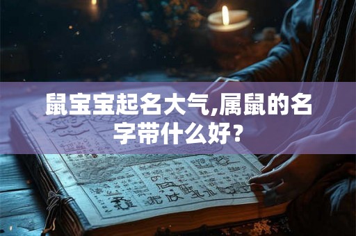 鼠宝宝起名大气,属鼠的名字带什么好？