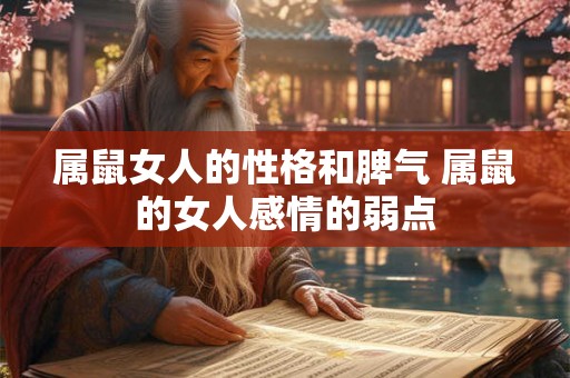 属鼠女人的性格和脾气 属鼠的女人感情的弱点