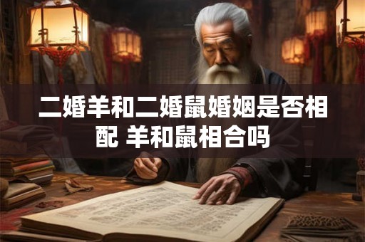 二婚羊和二婚鼠婚姻是否相配 羊和鼠相合吗