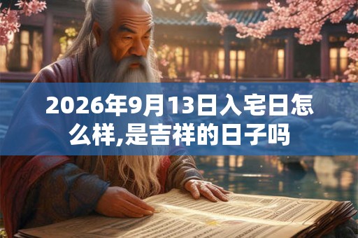 2026年9月13日入宅日怎么样,是吉祥的日子吗 2026年9月13日入宅日怎么样,是吉祥的日子吗