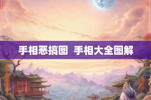 手相恶搞图  手相大全图解