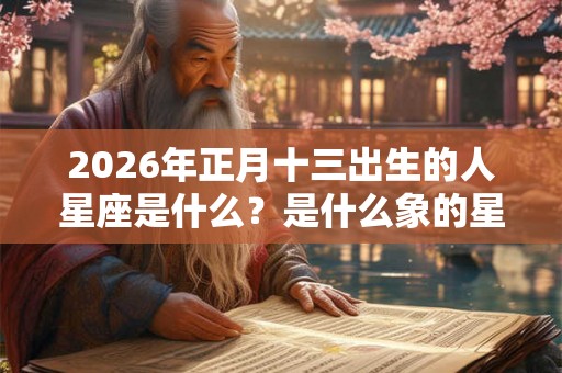 2026年正月十三出生的人星座是什么？是什么象的星座？