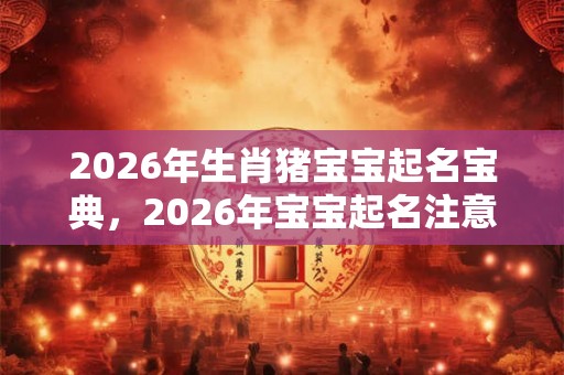 2026年生肖猪宝宝起名宝典，2026年宝宝起名注意什么？