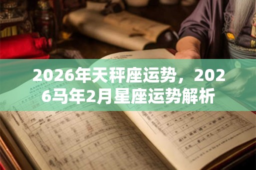 2026年天秤座运势，2026马年2月星座运势解析