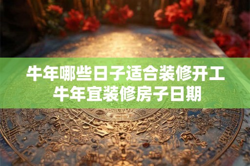 牛年哪些日子适合装修开工 牛年宜装修房子日期