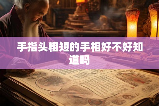 手指头粗短的手相好不好知道吗