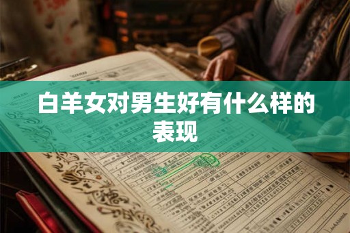 白羊女对男生好有什么样的表现