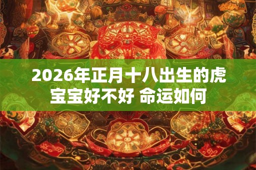 2026年正月十八出生的虎宝宝好不好 命运如何