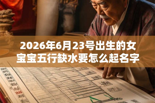 2026年6月23号出生的女宝宝五行缺水要怎么起名字