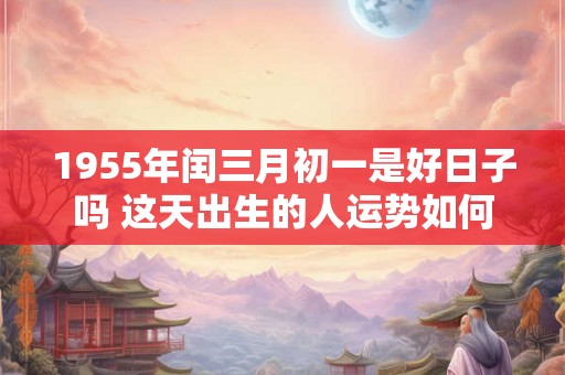 1955年闰三月初一是好日子吗 这天出生的人运势如何