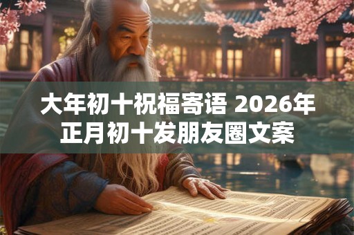 大年初十祝福寄语 2026年正月初十发朋友圈文案 大年初十祝福寄语 2026年正月初十发朋友圈文案