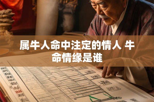 属牛人命中注定的情人 牛命情缘是谁