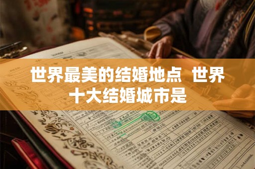 世界最美的结婚地点 世界十大结婚城市是 世界最美的结婚地点 世界十大结婚城市是