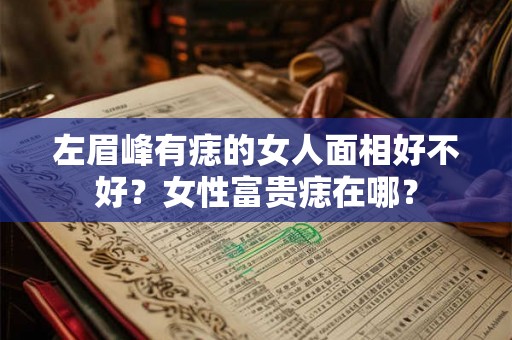 左眉峰有痣的女人面相好不好？女性富贵痣在哪？