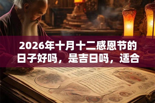2026年十月十二感恩节的日子好吗，是吉日吗，适合理发吗？