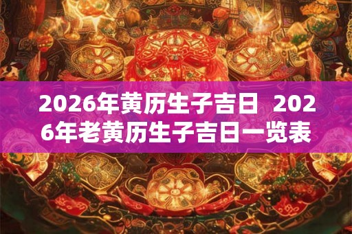 2026年黄历生子吉日  2026年老黄历生子吉日一览表