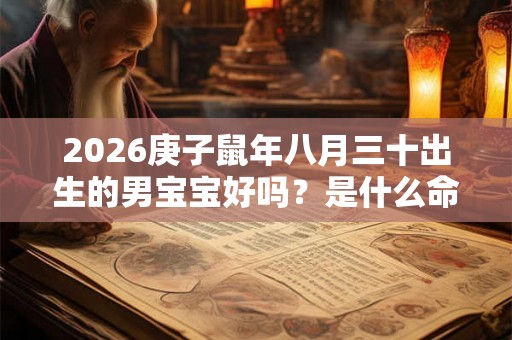 2026庚子鼠年八月三十出生的男宝宝好吗？是什么命？