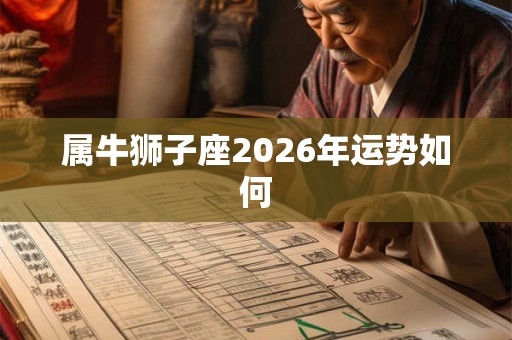 属牛狮子座2026年运势如何 属牛狮子座2026年运势如何