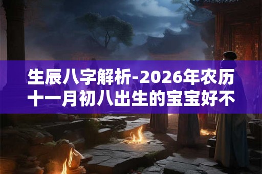 生辰八字解析-2026年农历十一月初八出生的宝宝好不好
