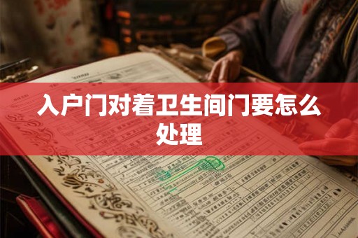 入户门对着卫生间门要怎么处理