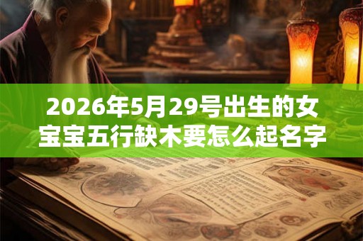 2026年5月29号出生的女宝宝五行缺木要怎么起名字
