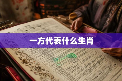 一方代表什么生肖