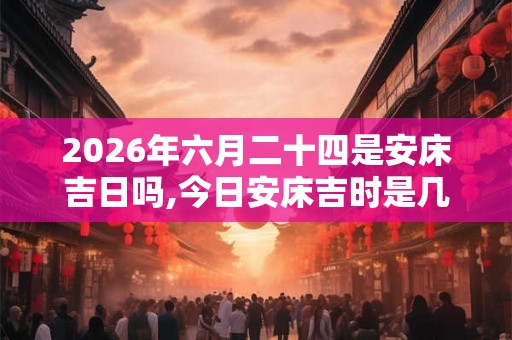 2026年六月二十四是安床吉日吗,今日安床吉时是几点 2026年六月二十四是安床吉日吗,今日安床吉时是几点