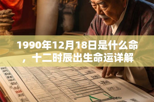 1990年12月18日是什么命,十二时辰出生命运详解 1990年12月18日是什么命,十二时辰出生命运详解