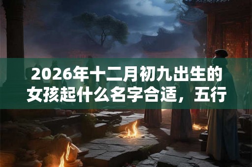 2026年十二月初九出生的女孩起什么名字合适，五行属什么