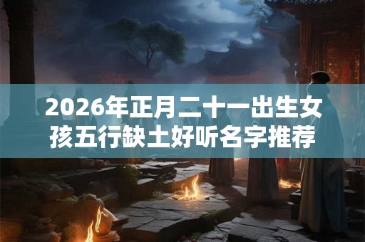 2026年正月二十一出生女孩五行缺土好听名字推荐