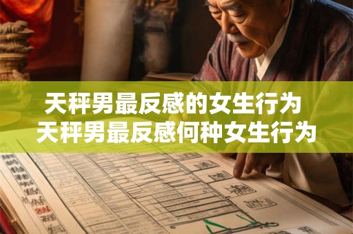 天秤男最反感的女生行为 天秤男最反感何种女生行为