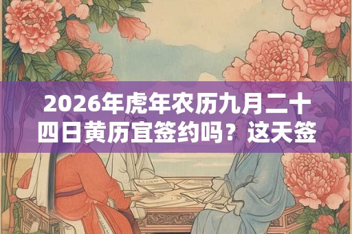2026年虎年农历九月二十四日黄历宜签约吗？这天签约好吗？