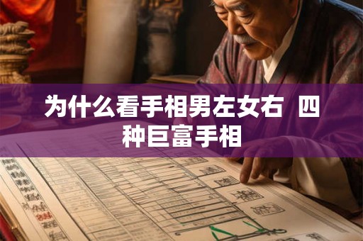 为什么看手相男左女右  四种巨富手相