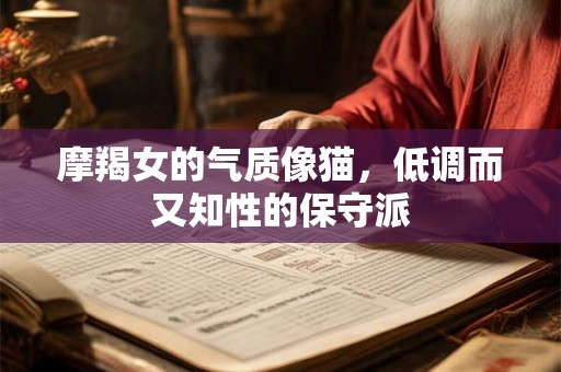 摩羯女的气质像猫，低调而又知性的保守派
