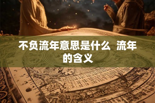 不负流年意思是什么  流年的含义