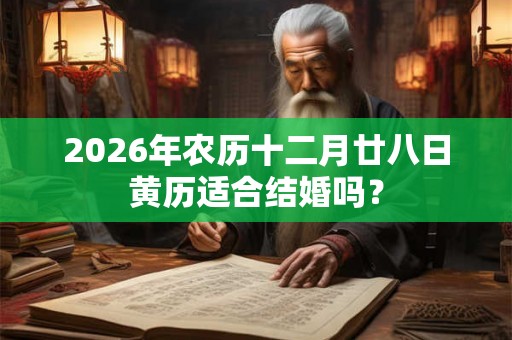 2026年农历十二月廿八日黄历适合结婚吗？