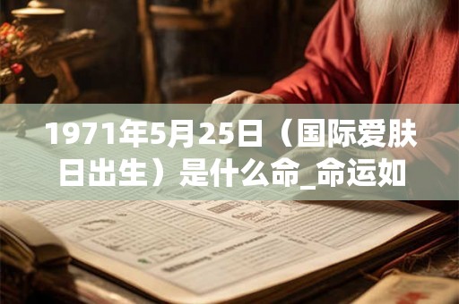 1971年5月25日（国际爱肤日出生）是什么命_命运如何