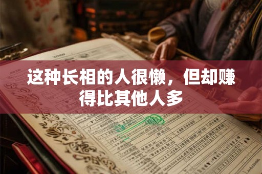 这种长相的人很懒,但却赚得比其他人多 这种长相的人很懒,但却赚得比其他人多