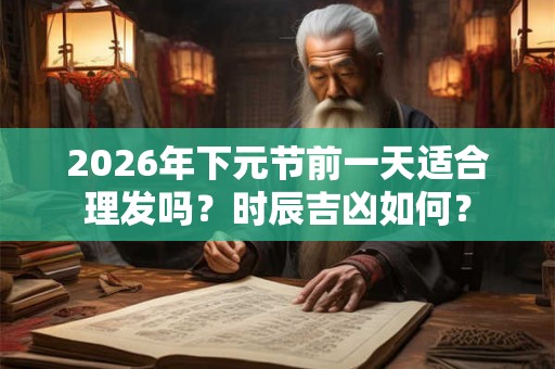 2026年下元节前一天适合理发吗？时辰吉凶如何？