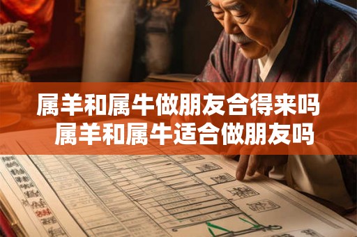属羊和属牛做朋友合得来吗  属羊和属牛适合做朋友吗
