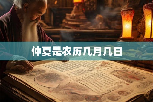 仲夏是农历几月几日