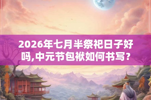 2026年七月半祭祀日子好吗,中元节包袱如何书写？