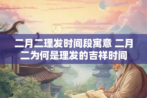 二月二理发时间段寓意 二月二为何是理发的吉祥时间