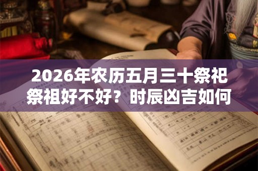 2026年农历五月三十祭祀祭祖好不好？时辰凶吉如何？