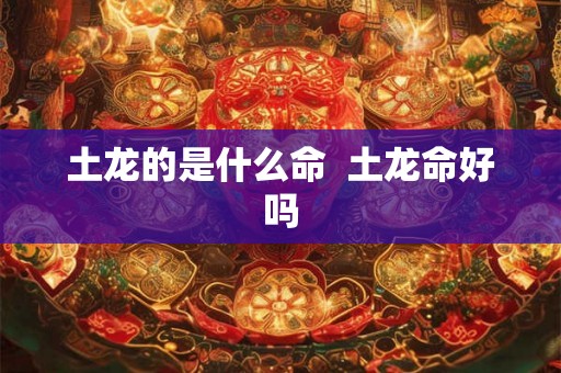 土龙的是什么命 土龙命好吗 土龙的是什么命 土龙命好吗