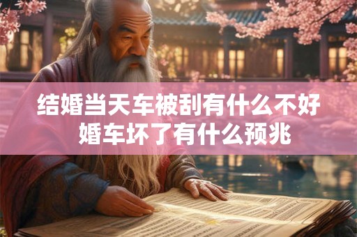 结婚当天车被刮有什么不好  婚车坏了有什么预兆